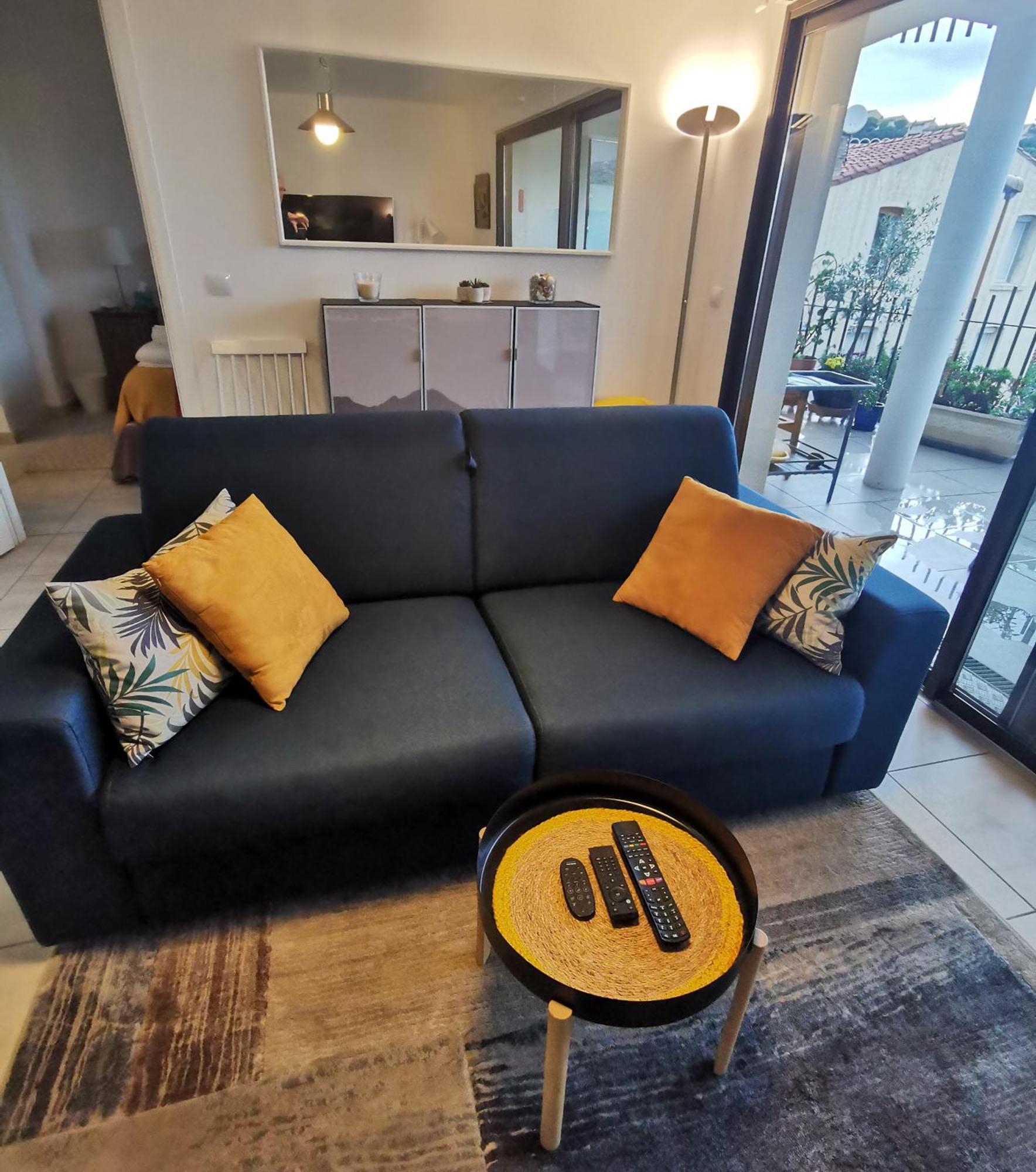 1Br Apartment T2 54M2 Onde Marine 2Nd Floor Lift Wifi Ac Parking Port Vendres Eksteriør billede
